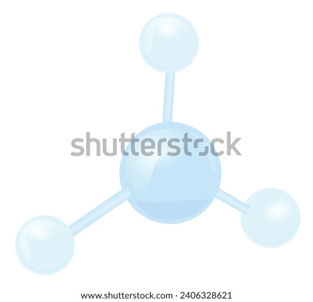 Sphere molecule structure. vector illustration