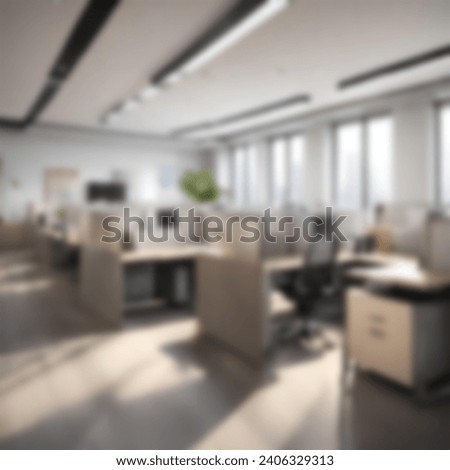 Blurred Scene of an office with nice furniture