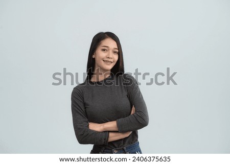 Asian woman braces. Teeth braces on the white teeth of women to equalize the teeth. Bracket system in smiling mouth, close up photo teeth, macro shot, dentist health concept. Royalty-Free Stock Photo #2406375635