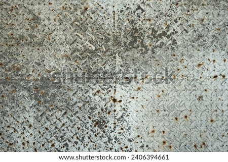 texture of colored iron plate ashes that have rusted due to age