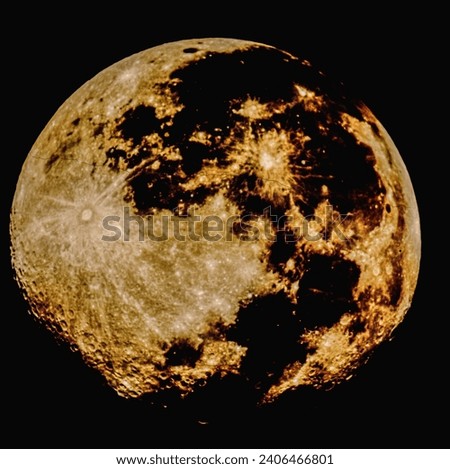 The moon on December 28 was taken in Da Lat city with a little solar-style editing with molten lava lines.