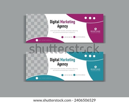 modern vector digital business marketing promotion facebook cover design template