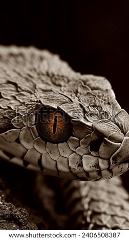 Hypnotic Elegance: Macro Snake Eye Photography for a Captivating Visual Experience 
