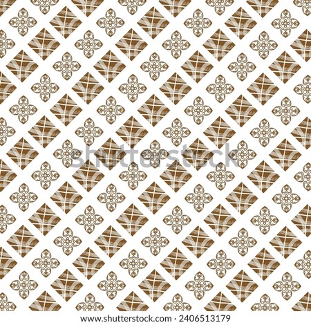 Indonesian Batik modern pattern design