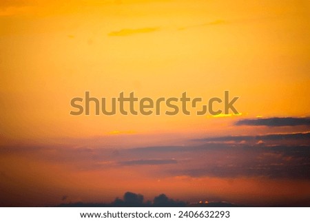 A beautiful cloudy sky picture in the sunset evening time