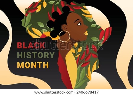Black history month background. Black history month celebration. February. Cartoon Vector illustration design Template for Poster, Banner, Flyer, Post, Cover, Greeting, Card. African American History.