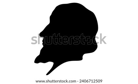 Cristofano Allori , black isolated silhouette