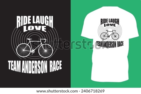 Bicycle T-Shirt Design. These digital clip art files can be used for Clothes Printing, Engraving, Stickers, Canvas, Printable decoration, Iron-on Tran