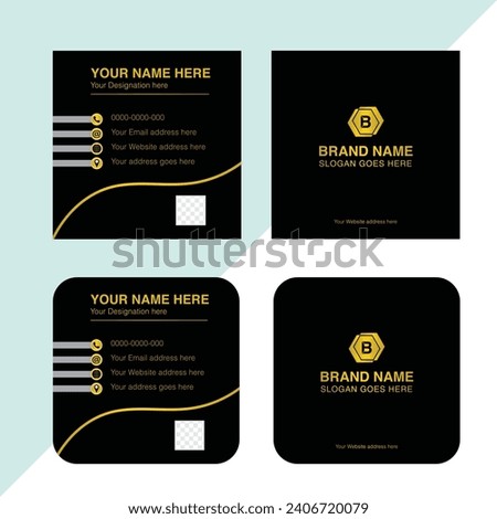  square Business card size design mockup review debit card size in cm black