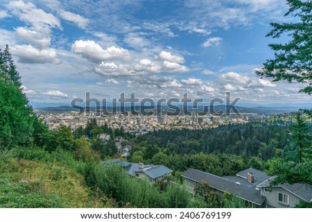 view of the Portland from above