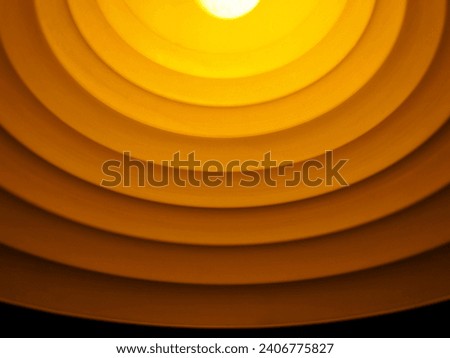 Inner surface of lampshade with concentric circles  Royalty-Free Stock Photo #2406775827