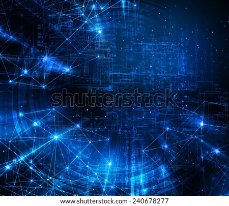 Abstract blue background. Technology background, from series best concept of global business 