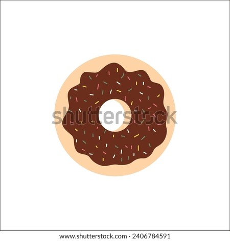 Creative Design Work. Ring Donuts in Unique Clip Art
