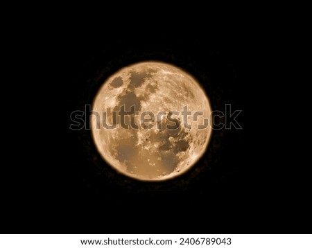 Picture of the moon at night, super moon