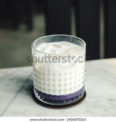 A picture of an iced milk