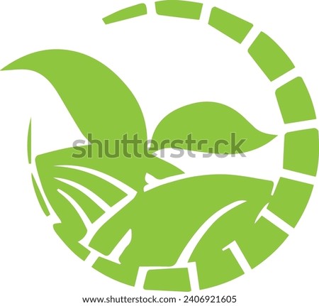leaf logo royalty vector image