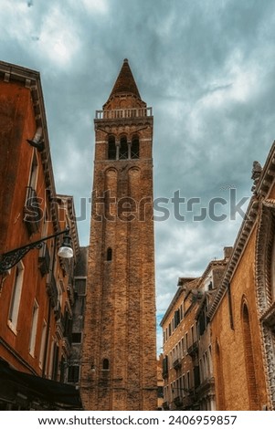 Campo San Barnaba is a square in the Dorsoduro sestiere of Venice, Italy. The neighborhood's church is the San Barnaba. Royalty-Free Stock Photo #2406959857