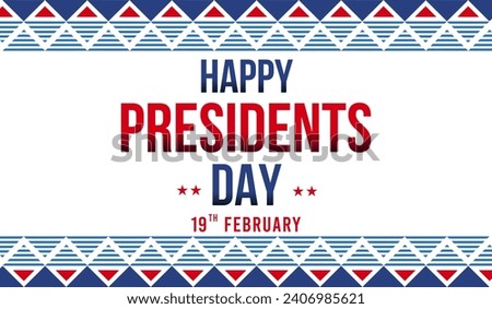 Happy Presidents Day posters and backdrops with different geometric shapes in the background, Happy Presidents Day is celebrated annually, 