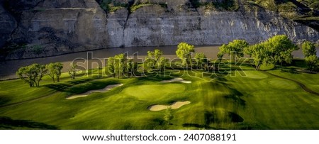 Paradise Canyon Golf Course aerial picture in Lethbridge Alberta Canada
