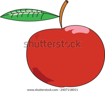 apple illustration on a white background