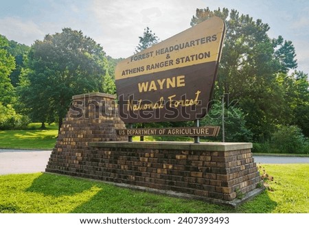 The Wayne National Forest Welcome Center, Ohio Royalty-Free Stock Photo #2407393493
