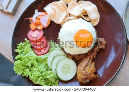 Fried Rice with egg and Chickem and Vegetables