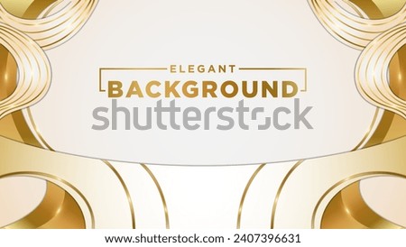 Vector Luxury White and Gold Background