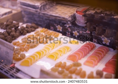 Candy gift shop, colorful picture, gifts, chocolate, sugar, macarons, dessert shop, giving gifts, carefully prepared, gift packaging