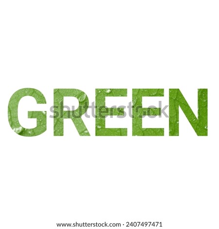 esthetic green design icon sign with nature 