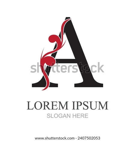 vector graphic illustration of initial letter A logo and symbol perfect for business, shop brand or company, etc