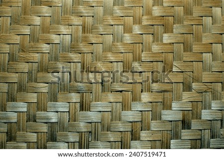 Wicker made using bamboo as the basic material for home decoration purposes. Royalty-Free Stock Photo #2407519471