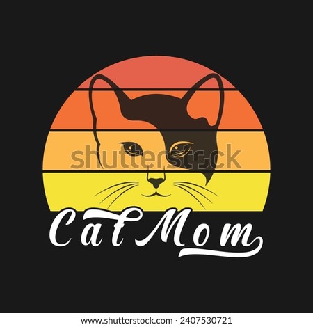 Best Cat Dad Ever T-Shirt Design, Vintage T shirt Design , Typography T shirt Design