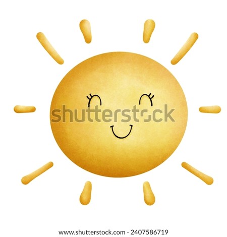 The sun smiles so brightly