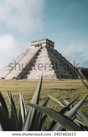 El Castillo is a stunning ancient Mayan pyramid in Mexico. Rising amidst the jungle, its intricate architecture and historical significance captivate visitors worldwide. Royalty-Free Stock Photo #2407602615