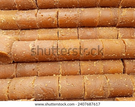 a pile of brown sugar in the supermarket, great for background