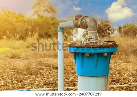 Groundwater wells are drilled and water is supplied with PVC pipes, groundwater pumping systems are powered by electricity to solve drought problems.