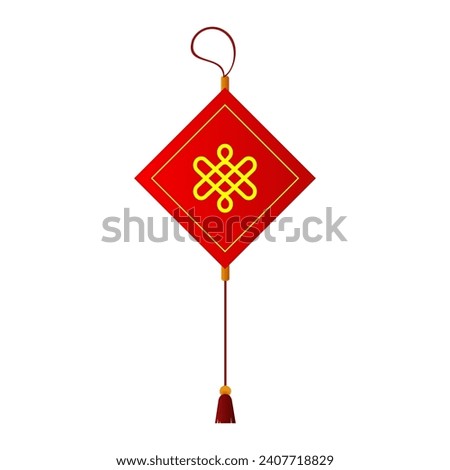 Chinese new year lucky ornament, vector art