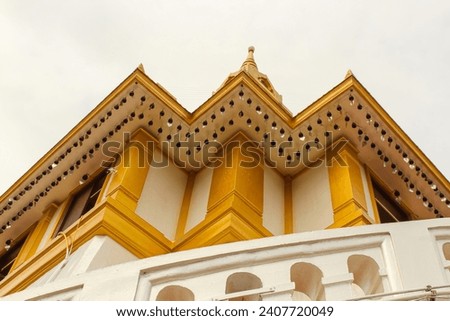 The Golden Mount Wat Saket Ratcha Wora Maha Wihan in Pom Prap Sattru Phai district, Bangkok, Thailand. Royalty-Free Stock Photo #2407720049