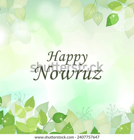 Happy Nowruz vector. Nowruz  is the Iranian or Persian New Year.