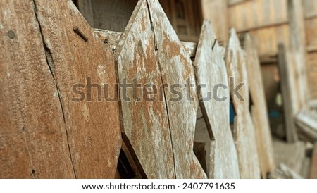 old house, with wood rotting with age