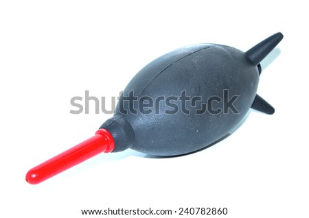 Image of camera air blowing cleaner on white background