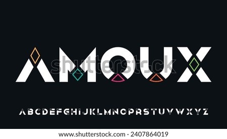 modern stylish capital alphabet letter logo design
