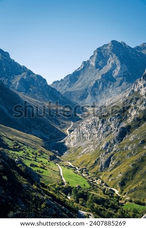 The place of Sotres is nestled in a valley about 19 km from Carreña, the capital of the council. Cabrales, Spain.