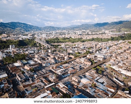 aerial view of Pereira, capital of Risaralda_Colombia