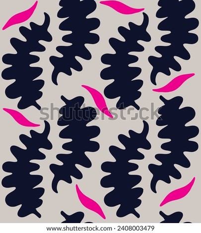Hand drawn various shapes abstract cute seamless pattern. Collage contemporary print. Fashionable template for design. Cartoon style.

