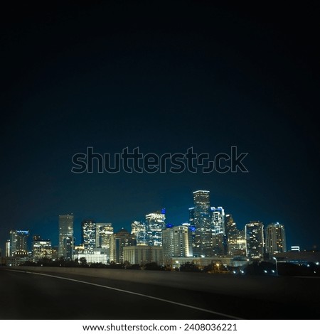 Downtown Houston Texas City Skyline