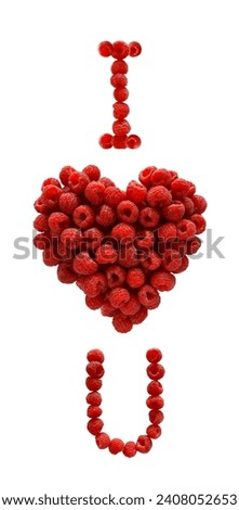 A beautiful berry heart symbolizes love and affection. A romantic mood and a delicious declaration of love on a special day.