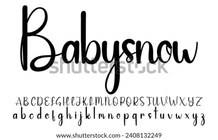 signature Font Calligraphy Logotype Script Brush Font Type Font lettering handwritten Royalty-Free Stock Photo #2408132249