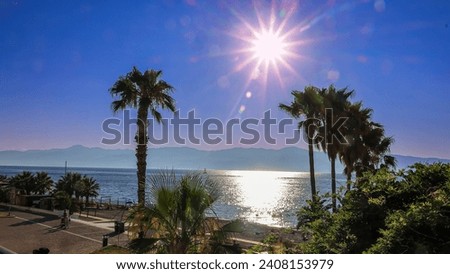 Seafront of Reggio Calabria strait Royalty-Free Stock Photo #2408153979