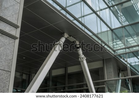 Seismic structural control system in the building. Royalty-Free Stock Photo #2408177621